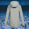 thumbnail image 4 of Godom Casual Hoodie Raincoat for Women Lightweight Slim Fit Drawstring Outerwear Outdoor Travel Waterproof Windbreaker Plus Size Windproof Jacket, 4 of 7