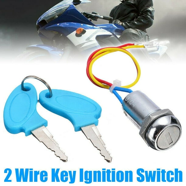 Universal 2 Wire 2 Keys Ignition Switch Key Lock Electric Bike Go Kart