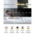 thumbnail image 5 of Flower Plant Blackout Curtains for Bedroom Living Room Darkening Curtains 54 Inch Long Aesthetics Floral Botanical Country Leaf Short Curtain for Small Window Treatment Grommet Drapes 52"x54"x2, 5 of 9