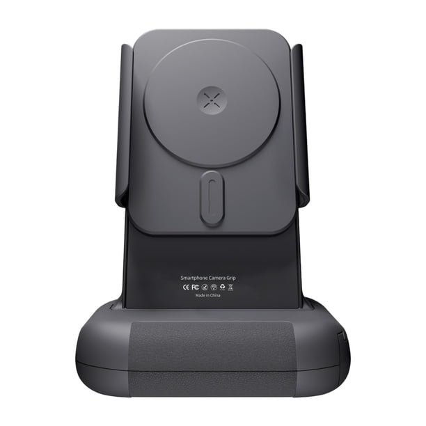 Mango para cámara de teléfono,Adaptador de trípode con empuñadura para cámara de teléfono inteligente,Soporte auxiliar para fotografía de teléfono móvil antideslizante de Negro