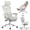 Light Grey, variant on Ergonomic Office Chair with Footrest - Adjustable Lumbar Support & Headrest, 90-160° Reclining Mesh Back Computer Chair - Home Office/Gaming, 350lbs Capacity