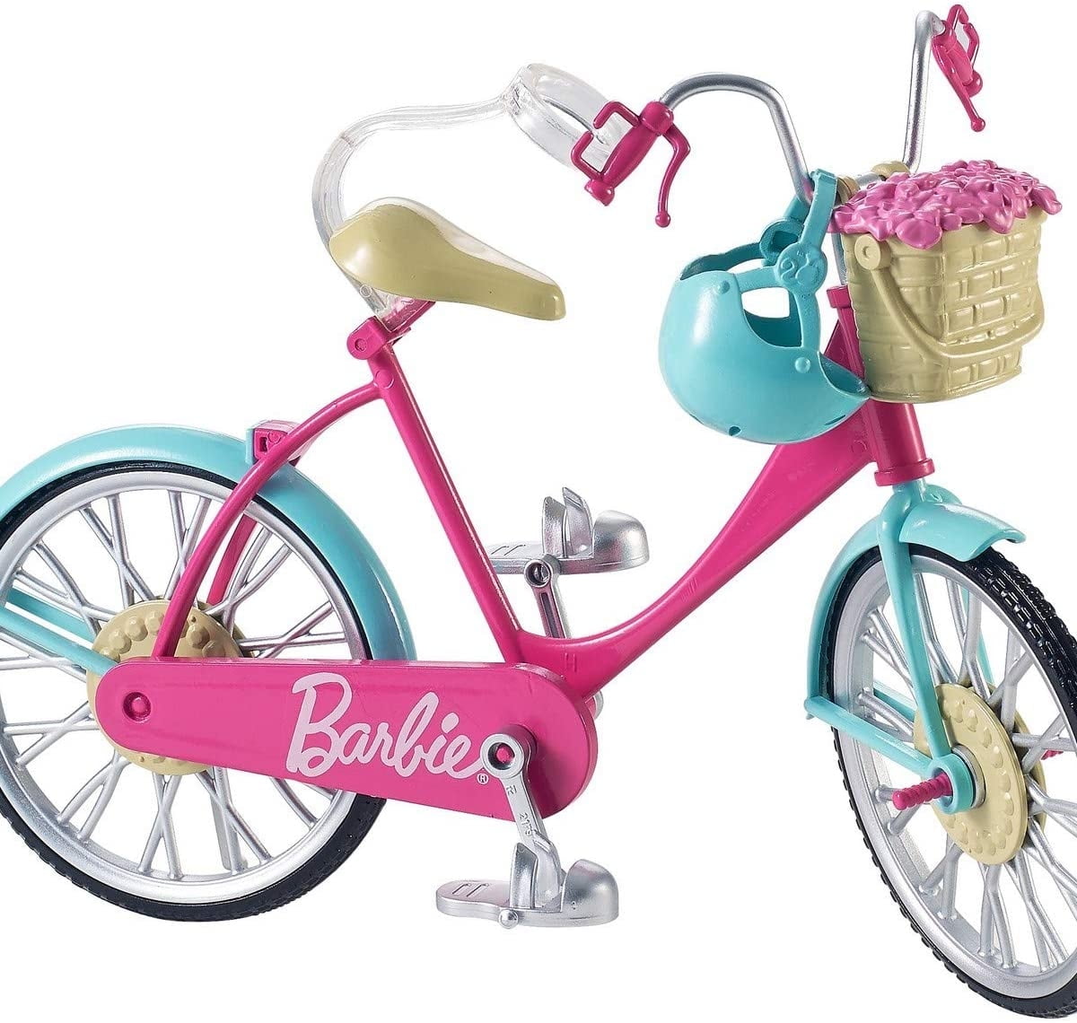 Bicicleta Barbie con cesta de flores Barbie Barbie Walmart en linea