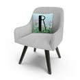 thumbnail image 3 of Pink Floral Garden Letter Illustration R By Abc 16 X 16 Decorative Throw Pillow, 3 of 5