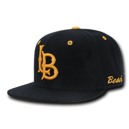 Flat Bill Baseball - NCAA CSULB Long Beach State 49ers California Flat Bill Accent Baseball Caps Hat