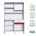 thumbnail image 3 of Alacena Multiuso Kingshouse Mueble De Cocina Material MDP Blanco 188 cm x 38 cm x 120 cm, 3 of 7