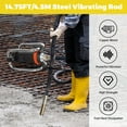 thumbnail image 3 of Hand Held Electric Power Concrete Vibrator,1500W 16000 RPM Portable Construction Insertion Vibrator,Remove Air Bubbles and Level Concrete with 14.8ft Long Shaft, 3 of 7