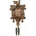 thumbnail image 2 of One Day Cuckoo Clock with Carved Maple Leaves & Moving Birds, 2 of 2