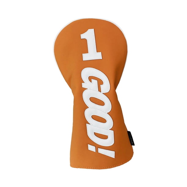 Funda protectora de cuero PU para palos de golf, funda de madera para palos de golf color naranja 1