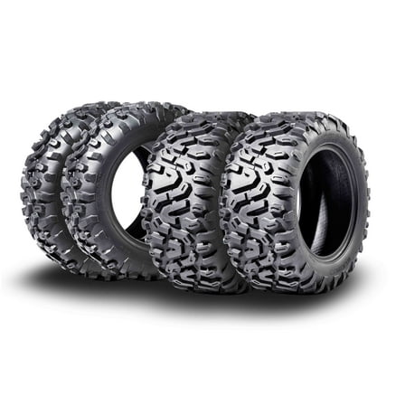 MCKINLEY UTV ATV Tires 27X9-14 & 27X11-14 6-Ply Full Set Super Trail All Terrain X612