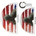 thumbnail image 3 of FMSHPON 4th of July Patriotic American EagleUSA Flags Xmas Christmas Tree Skirt Stand Mat for Holiday Party Decoration Indoor Outdoor 48 inches, 3 of 6