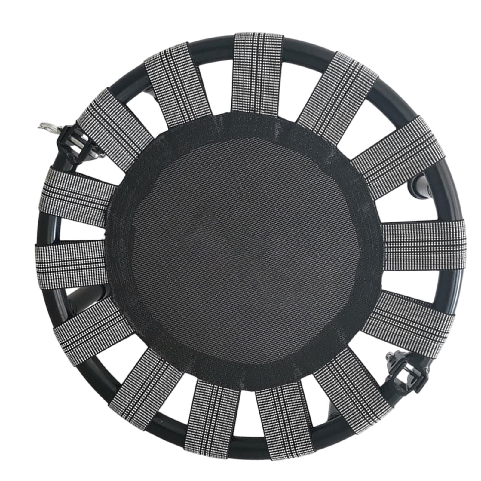 harayaa Mini Trampoline Folding Trampoline with Rubber Foot Pads Round Trampoline Jumping Bed for Birthday Gifts Fitness Workout Yard