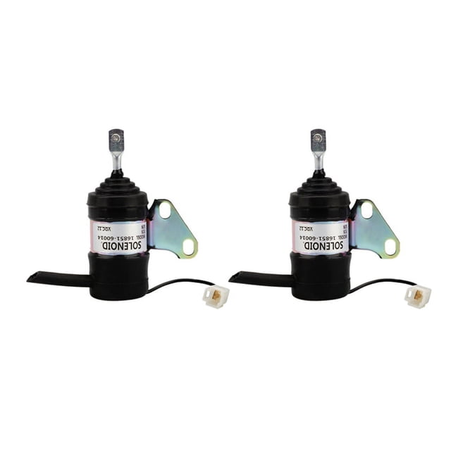 2X Stop Solenoid Power-Off Valve for Mower Tractor Excavator RTV RTV900 16851-60014 052600-4530