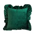 thumbnail image 2 of PEONAVET Throw Pillow Covers, 18×18In Decorative Pillow Covers with Ruffled Edge, Vintage Square Pillow Cases for Bed, Sofa, Living Room, Home Decor, 2 of 6