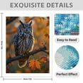 thumbnail image 3 of Diamond Art Kit for Adults, Owl Autumn Branch Sunset Leaves Diamond Painting for Adults Beginners, DIY Diamond Art Painting Kits, 5D Diamond Painting Crafts for Home Decor 12x16 Frameless, 3 of 7