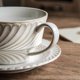 thumbnail image 4 of Juego de tazas y platillos de café American Latte, tazas de cerámica Retro for el hogar de 300ml, tazas de capuchino, 4 of 7