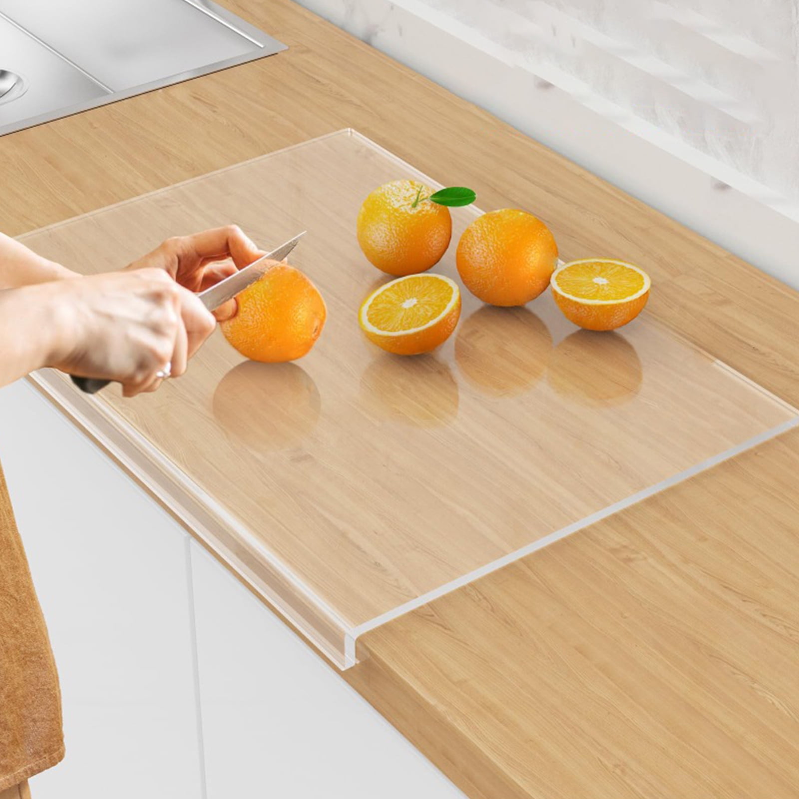 Slip Resistant Acrylic Cutting Mat Kitchen Chopping Board for Cutting Vegetables Fruit Meal Preparation Supplies