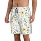 thumbnail image 2 of Balery Watercolor Floral A Traje de Baño Estilo Hawaiano para Hombre, Shorts de Secado Rápido con Bolsillos-Large, 2 of 6