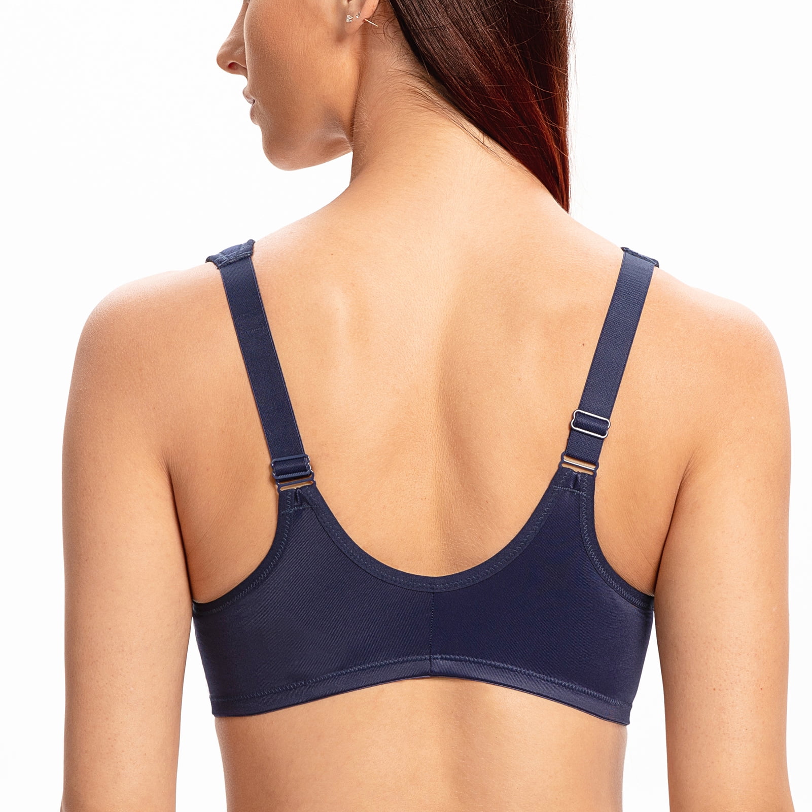 MELENECA Underwire Front Closure Bras for Women Blue 44F