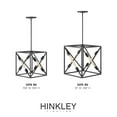 thumbnail image 3 of Hinkley Lighting - Hewitt- 18 Inch Four Light Pendant   Satin Black Finish -, 3 of 4