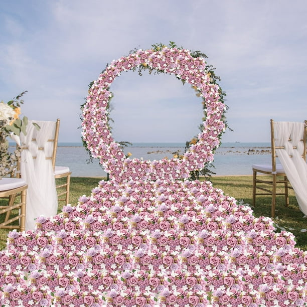 Wedding Venue Flower Arrangement Simulation Silk Flower Finished Product Flower Decoration Flower Arrangement T-table Road Guide Wedding Floral