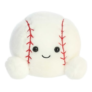 Aurora - Mini White Palm Pals - 5" Slugger Baseball - Adorable Stuffed Animal