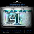 thumbnail image 2 of Enfriador de agua para CPU Thermalright FW 360 blanco ARGB V2 360 mm, 2 of 5