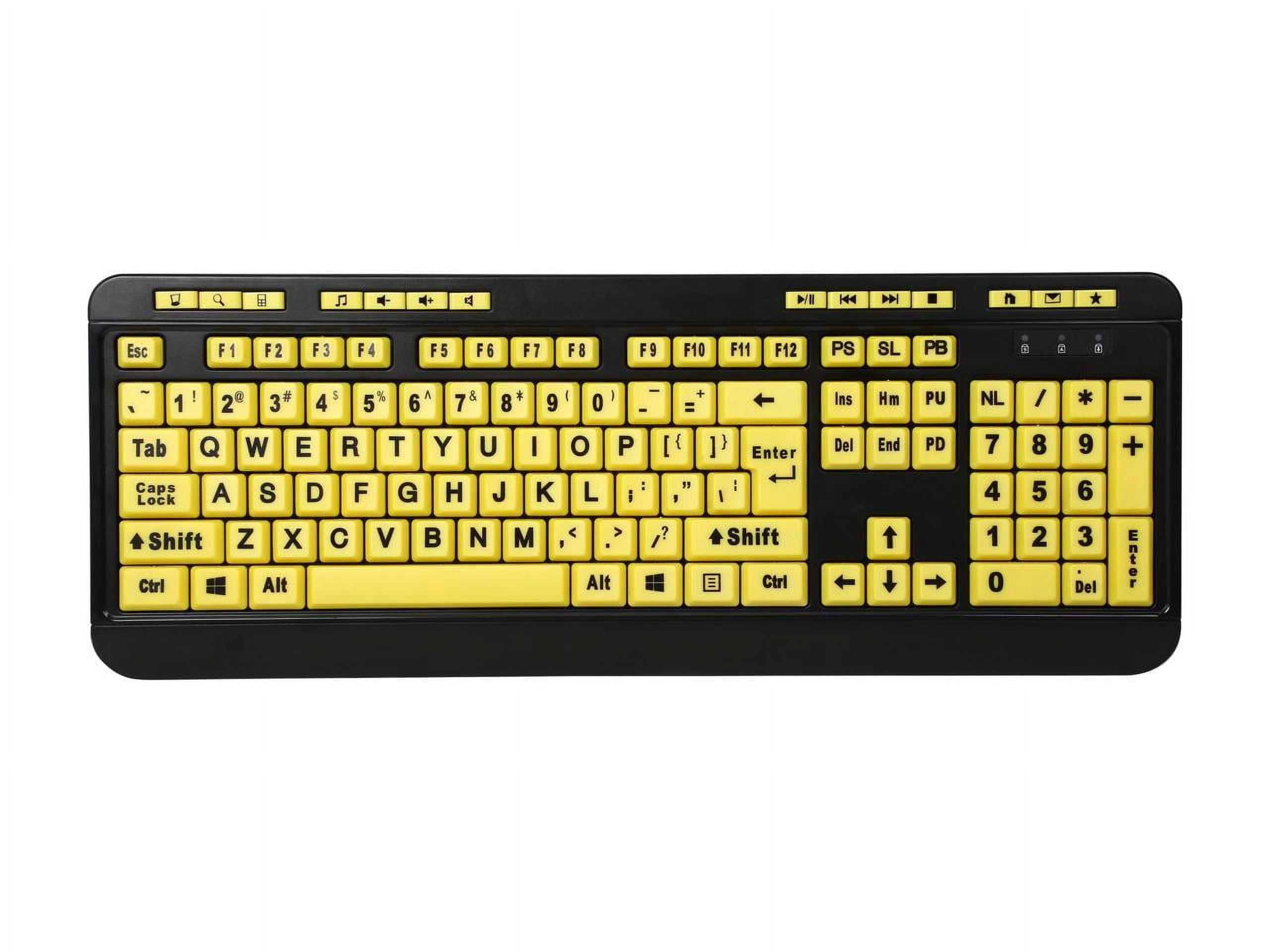 Luminous 4X Large Print Multimedia Desktop Keyboard