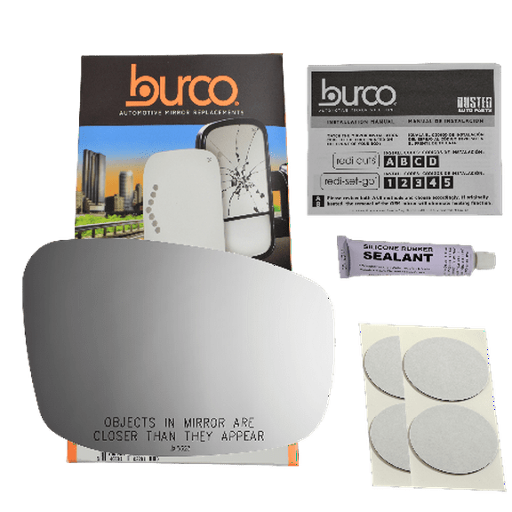 Fits 08-13 Inf G37, 15-16 Q40 Right Passenger Replacement Mirror Glass Lens with Adhesive, USA