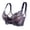 Blue, variant on Plus Size Sports Bras for Women Adjustable Extra-Elastic Breathable Lace Trim Support Black 46A