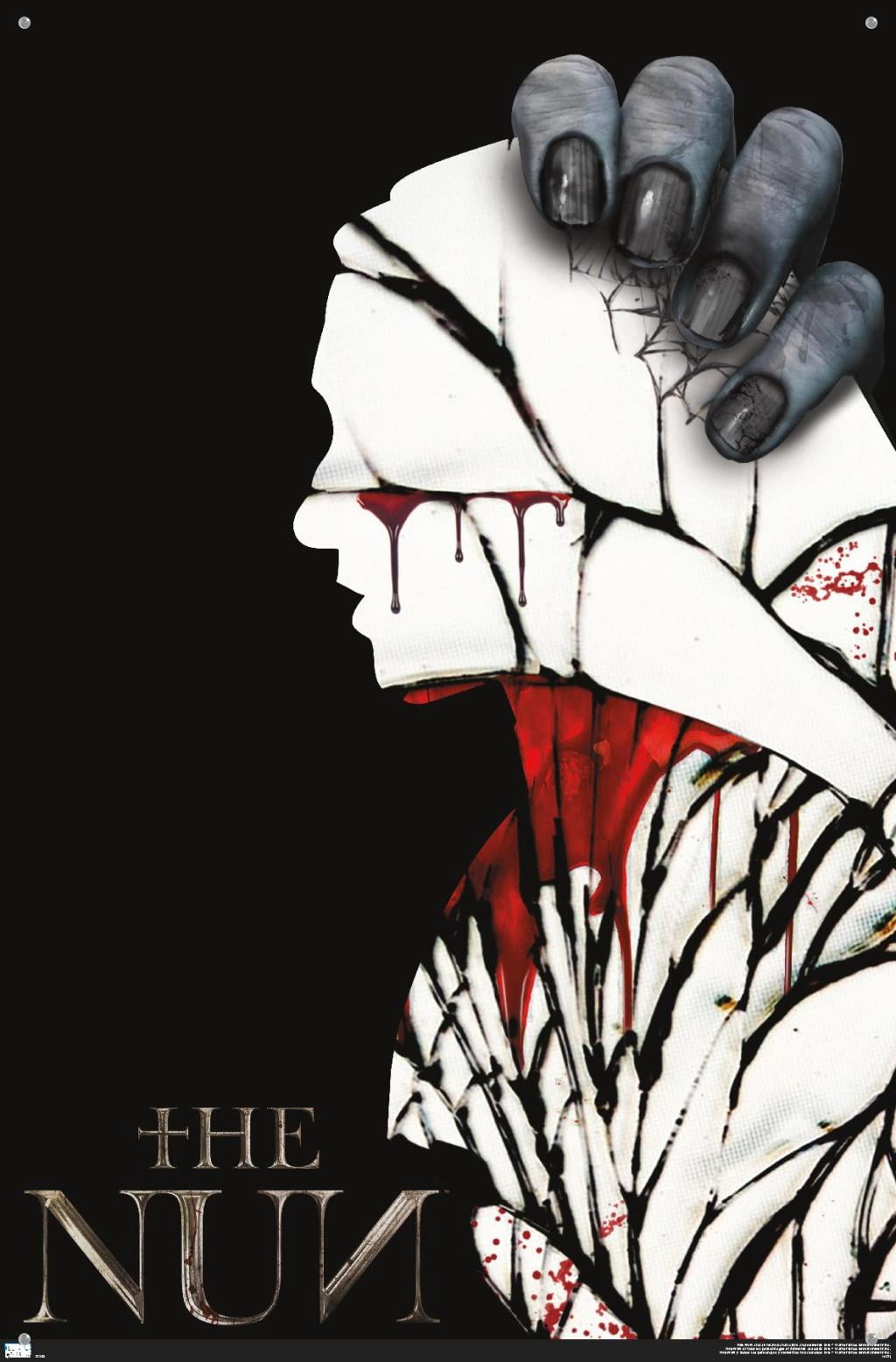The Nun - Silhouette Wall Poster with Pushpins, 22.375" x 34"
