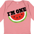 thumbnail image 4 of Inktastic I'm One 1st Birthday Watermelon Boys or Girls Long Sleeve Baby Bodysuit, 4 of 5