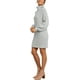 thumbnail image 4 of Vestido de suéter de gran tamaño suelto informal de manga larga con cuello alto para mujer vestidos de suéter de invierno suave Xemadio WMZL-2283-40, 4 of 6