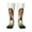 1 Black, variant on Brown Bunny print thigh-high socks, crafted for both men and women with a stretchy, high-opaque design perfect for daily wear