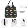 thumbnail image 4 of Disketp Plaid Dachshund Bolsa Térmica para Almuerzo para Hombre y Mujer, Ideal para Trabajo, Senderismo y Picnic, 4 of 8
