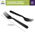 thumbnail image 5 of CIAO! Heavy Duty Black Polypropylene Disposable Forks, Foodservice Bulk Pack – 1,000 Count, 5 of 7