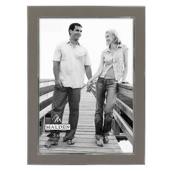 Malden Silver 5x7 Sleek Metal Frame