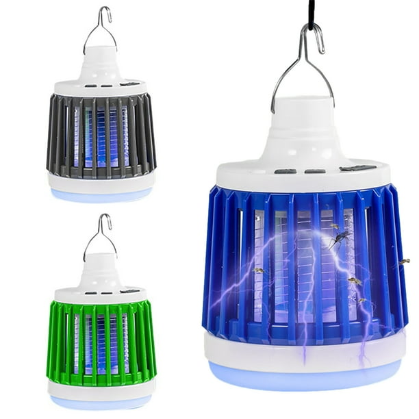 Xihbxyly Lámpara Led Antimosquitos, Recargable Por Usb, 3 En 1, Repelente de Insectos, Resistente Al Agua, Portátil para Exteriores, con Control Remoto, 9,5 X 9,5 X 16,5 Cm