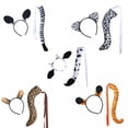 thumbnail image 3 of TUWAFE 2026 New 2Pcs Creative Woman Cow Ear Hairband with Long Tail Set for Taking Photo Headbands Cartoon Carnivals Cosplay Hair Hoop Cow Costume Accessories, 3 of 7