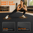 thumbnail image 2 of GIKPAL 8*6FT Large Exercise Mat, High-Density Non-Slip Workout Mat for Home Gym, Yoga, Pilates & Floor Fitness, Black, 2 of 5
