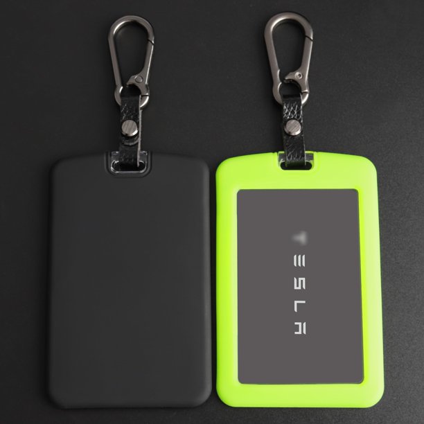 Negro Y Verde Tandrive 2 Fundas De Silicona Para Tarjetas De Llave Compatible Con Tesla Modelo 3 Modelo Y Cybertruck Y Rivian Accesorios De Cubierta Protectora De Llaves Incluye Llavero
