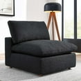 thumbnail image 2 of Modular Modular Sofa Chair, Black, Fabric, Living Kitchen Cafe Bistro Hospitality Restaurant, Modern Contemporary HB34618, 2 of 9