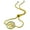 Yellow Gold-Tone, variant on Stainless Steel Blue Clear CZ Tree of Life Adjustable Snake Chain Bracelet - Silver-Tone