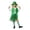 Vert, variante sur Fête de la Saint-Patrick pour Filles, Sans Manches, Polyester, Ensemble de Robe de Fête, 5 Pcs