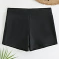 thumbnail image 4 of Zhden Swim Shorts for Women Stretchy Board Shorts Black Swim Bottoms Sport Swimsuit Bottoms（Black,L）, 4 of 7