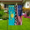 thumbnail image 4 of Flags-Kazakh American My Home My Blood Flag Kazakh Part House Flag, Double-Sided Decorative Outdoor Flag, Patriotic Polyester Yard Flag 29.5 x 39.5 in, 4 of 5