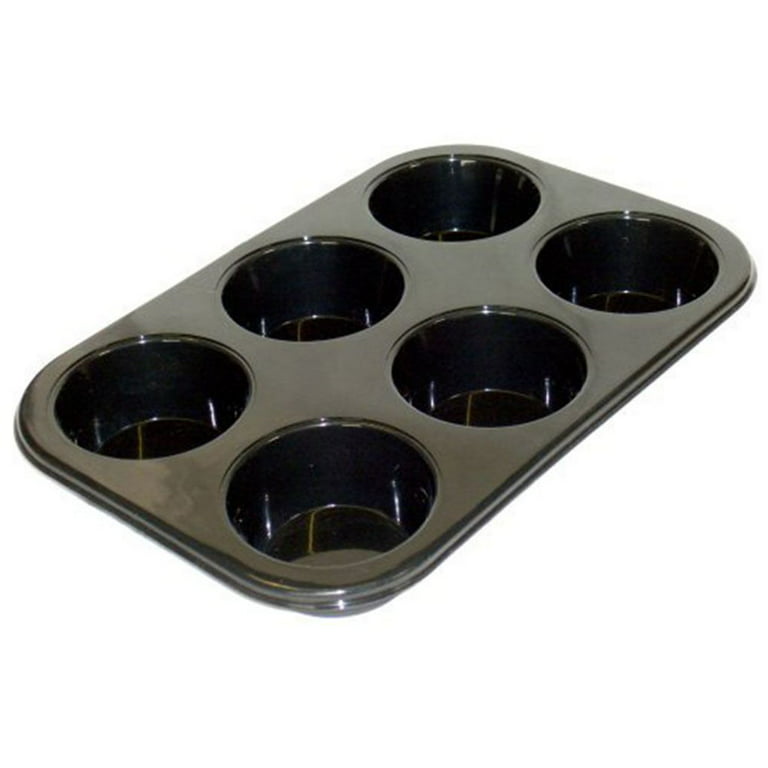 Bake Boss Silicone Muffin Pan with Handles, 6 Cups Jumbo Cupcake Pan, Silicone Muffin Cups for Baking, Eggs & Cupcakes, Non-Stick Silicone Cupcake