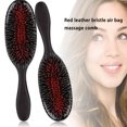 thumbnail image 4 of Vogacara Cepillo de cerdas para el cabello, peine profesional, antiestático, para masaje del cuero cabelludo, peluquería húmeda, herramientas de Cuidado del cabello Vogacara CE015268-00, 4 of 6