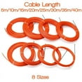 thumbnail image 4 of 2x 4mm 15 Meter/30 Meter Orange Guide Device Nylon Electric Cable Push Pullers Duct Snake Rodder Fish Tape Wire, 4 of 4