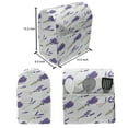 thumbnail image 4 of Floral Stand Mixer Cover, Image of Repeated Lavender Bouquets from Summer on Plain Backdrop, Kitchen Appliance Organizer Bag Cover with Pockets, 5 Quarts, Violet Fern Green, by Ambesonne, 4 of 4