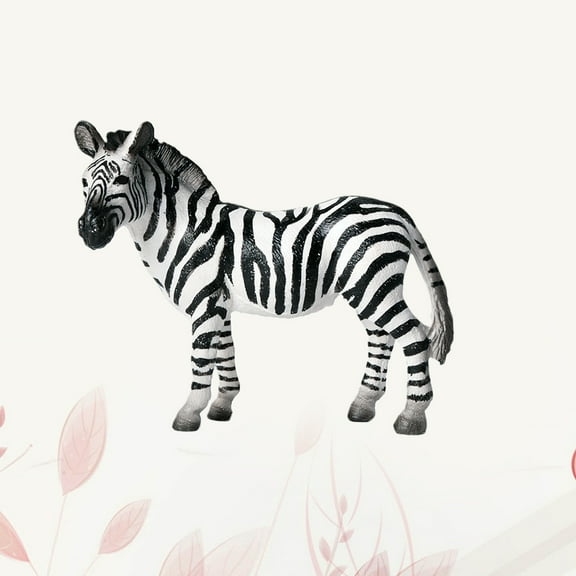 MLINS Zebra Toy 1Pack Wild Animal Figurine Plastic for Office Decor Gift